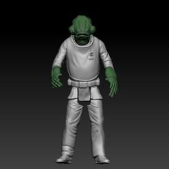akbar.gif 3D file Star Wars .stl ADMIRAL ACKBAR .3D action figure .OBJ Kenner style・3D print design to download, DESERT-OCTOPUS