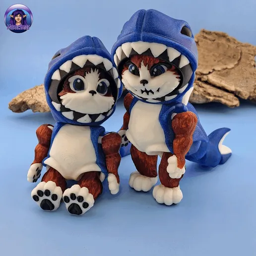 Kitty-Shark-gif.gif Kitty Shark - Articulated - NO supports needed!