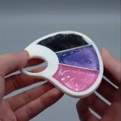 Untitled-5.gif STL file Finger Paint Palette・3D printable model to download
