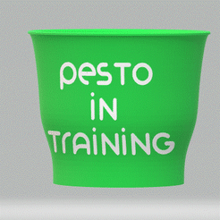 pesto.gif STL file Punny herb planter 07 - Basil・Model to download and 3D print