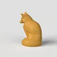 Fox.10.gif 3Dmodel STL Fox Statuette
