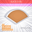 1-3_Of_Pie~3.25in.gif Slice (1∕3) of Pie Cookie Cutter 3.25in / 8.3cm