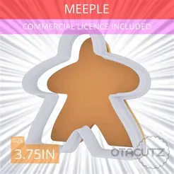 Meeple~3.75in.gif Meeple Cookie Cutter 3.75in / 9.5cm