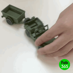 Trailer_00.gif 3D file Foldable Jeep Trailer・3D printer design to download