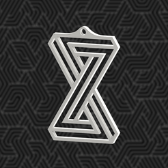 1.gif Download STL file Geometrically Impossible Keychain #1 • 3D print model, overengineer