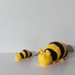 VIDÉO-ABEILLE-ARTICULÉE.gif STL file ARTICULATED BEE・3D printable model to download