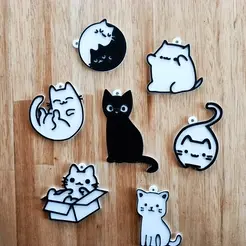gifmaker_me.gif Cute cat keychain collection