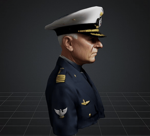 dbx-chester-w-nimitz.gif DBX Chester Nimitz Stl Obj Glb for 3D Printer