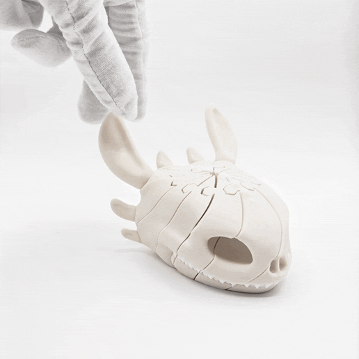 Toothless Dragon Skull Twist Fidget