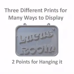 lucis-gif.gif Lucus' Room Sign - Includes desk stand, wall hanging points and door mounting points - Can be filled with Crafting Resin