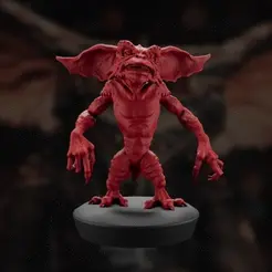 Gif.gif STL file Gremlin Figure with Base - Hellowen Monster・3D print design to download