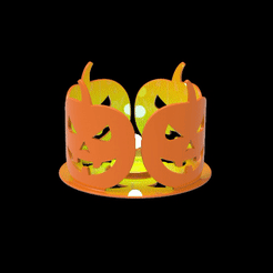 Photophore-Halloween-1.gif Archivo STL Photophore Halloween - Portavelas de Halloween - Jack o lantern・Diseño para descargar y imprimir en 3D, arvylegris
