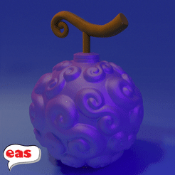 render-fruta.gif STL file Gomu gomu fruit - One piece with lid・3D print design to download, easalfa