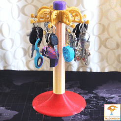 cover.gif 3D file FALCONSSON CAROUSEL - KEY RACK・3D printable design to download
