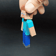 GifSteveScooter.gif Free STL file Minecraft Steve's Scooter・3D printing model to download
