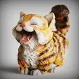 Cute-Kitty.gif Cute Kitty cat Display- STL - feline breeds- sitting POSE - 3D PRINT MODEL