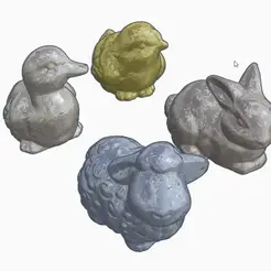 2g.gif Cute Easter Animals - 3D models
