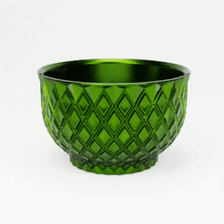 Snakeskin-bowl-360-spin-20fps.gif Download 3MF file SNAKESKIN BOWL • 3D printable design, toprototyp