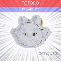 Totoro~PRIVATE_USE_CULTS3D_OTACUTZ.gif 3D-Datei Totoro Ausstechform / Ghibli kostenlos・3D-Druck-Idee zum Herunterladen