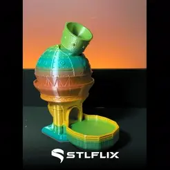Ss eee ae STL file Dice Randomizer - Dice Tower・3D printable design to download, STLFLIX