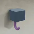 Untitled-video.gif Lucky Paw Latch: 3D Print Your Purr-fect Key Holder! (50x50x39mm)