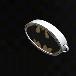 BATMAN.gif STL-Datei Justice League Abzeichen Schlüsselanhänger Kit・3D-druckbare Vorlage zum herunterladen