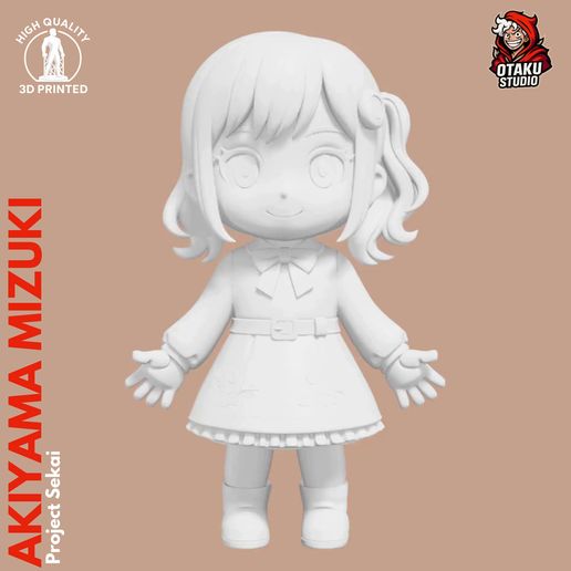 🎨 Chibi Akiyama Mizuki - Project Sekai Fan Art 3D Model・ STL File for ...