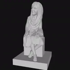 ezgif-5-00dbed68e8.gif STL file FEMALE SITTING, GIRL ON BENCH, HUMAN, CHARACTER, FIGURE, PERSON, WOMAN・Model to download and 3D print