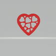 Heart-with-heart-filling.gif 3D file Valentine Cookie Cutter Part 1・3D printer model to download, 3DFilePrinter