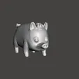 GIF.gif THE SIMPSONS PLOPPER THE PAMPERED PIG .STL .OBJ 3D