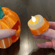 IMG_8156.gif Bat Jack-O-Lantern Pumpkin (Three options!) Light Up with Bottom Closure