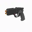 GIF_1080x1080.gif Agent K's Pistol - Blade Runner - Printable 3d model - STL + CAD bundle - Personal Use
