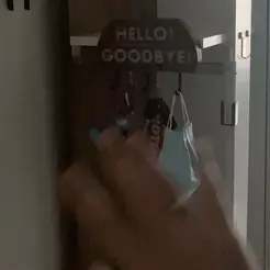 hb.gif Hello! Goodbye! - Led Light Key Hanger