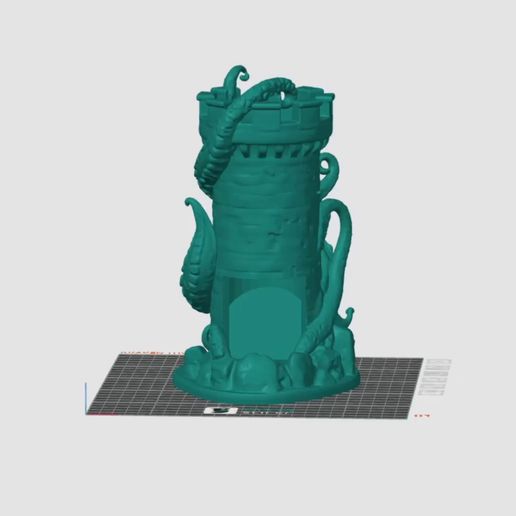 tower-scale-info-2.mp4 Kraken Tower - Fantasy Dice Tower STL pour Tabletop et D&D (Pre-Supported)