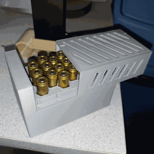 21 round .204 cal ammo box 3D model