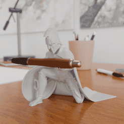 thumb.gif Télécharger fichier STL Porte-plume du soldat spartiate • Objet à imprimer en 3D, Alessandro_Palma