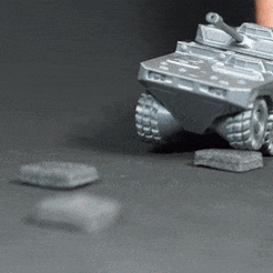 Armyank1Gif.gif Datei STL Armee-Panzer 1・Modell für 3D-Druck zum herunterladen
