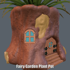 Fairy-Garden-Plant-Pot.gif STL file Fairy Garden Plant Pot (Easy print no support)・3D print model to download