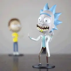 Rick.gif Fichier STL Rick Sanchez de "Rick et Morty".・Modèle imprimable en 3D à télécharger
