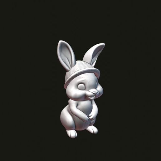 🎩 Bunny with Hat - STL Printable・ STL File for 3D printing・Cults