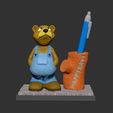 001.gif Cute Teddy Bear Pen Holder