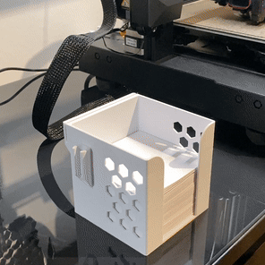 Block Cube Paper Organizer - 3D model önizlemesi