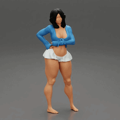 ezgif.com-gif-maker-48.gif Archivo 3D Mujer seductora en camisón posando modelo de impresión 3D・Plan imprimible en 3D para descargar