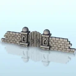 GIF-A02.gif Fichier STL Destroyed stone wall with gate 2 - Warhammer Age of Sigmar Alkemy Art de la Guerre War of the Rose Warcrow Saga・Design imprimable en 3D à télécharger