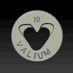 Vailium.gif Archivo STL Píldora de Xanax, píldora de Prozac y píldora de Valium・Modelo de impresora 3D para descargar