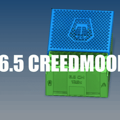 6.5.gif Archivo STL 6.5 CREEDMOOR 125x almacenamiento cabe dentro de la lata de munición de calibre 50・Design para impresora 3D para descargar