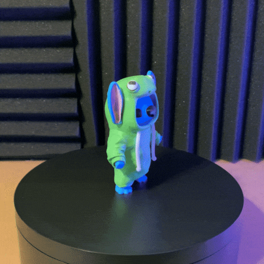 Frog Pajamas Stitch | Multi-Part Print - 3D model önizlemesi