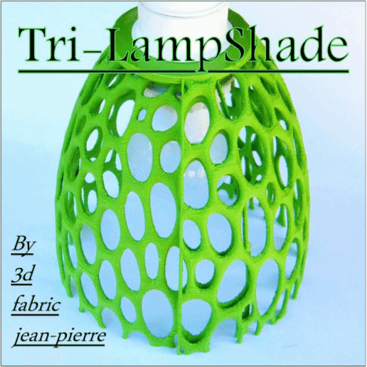 Tri-Lampshade, 3d-fabric-jean-pierre