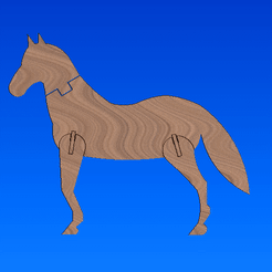 GIF.gif STL-Datei Pferd 🐴🐎 kostenlos herunterladen • 3D-Drucker-Design, Marolce19