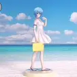 Rei-Gif.gif Asuka and Rei Summer Dress - Evangelion Anime Figurine STL for 3D Printing